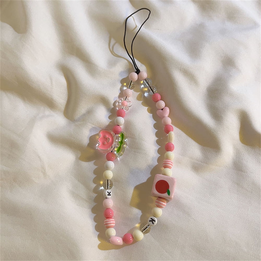 Lanière De Téléphone émeraude Trèfle à Quatre Feuilles : Breloque En