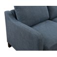 thumbnail image 5 of MAYEERTY 69" Modern Fabric Loveseat Futon Sofa Couch - 3-in-1 Queen Sleeper Sofa Bed for Living Room, Dark Blue, 5 of 19
