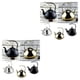 thumbnail image 2 of Toystoory Hervidor de té y café de acero inoxidable de 2 l cuello de cisne fino sobre café plateado Tipo 1 2piezas, 2 of 6