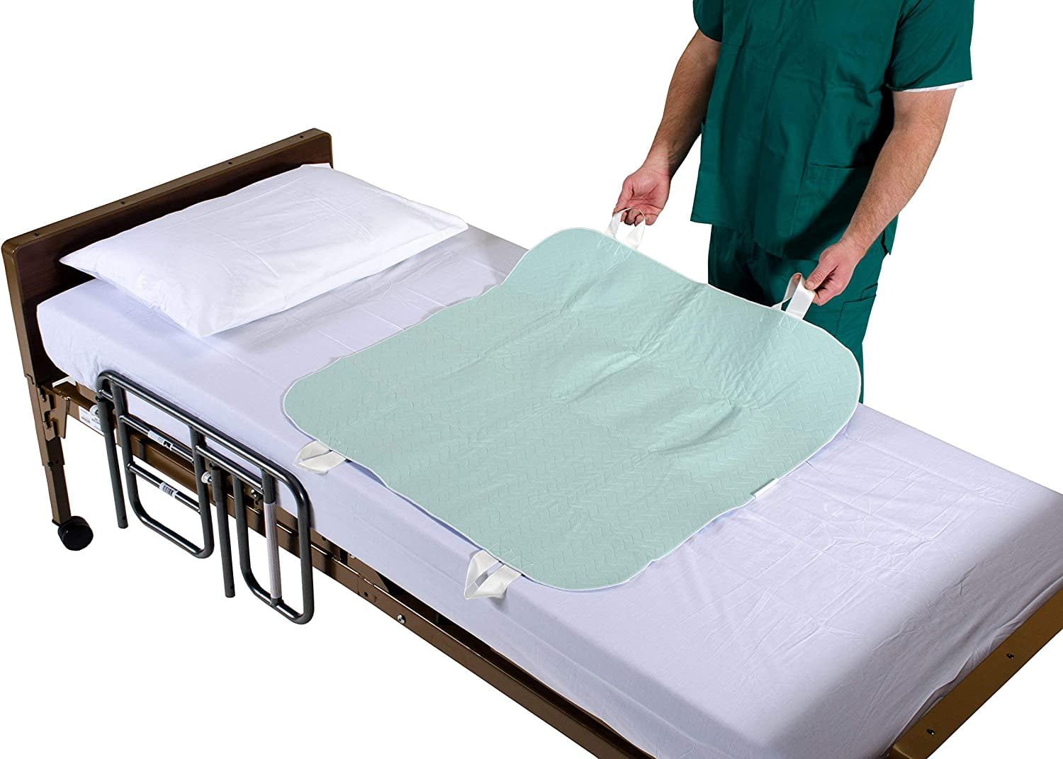 Transfer Blanket with Handles Bed Positioning Pad Elderly Patient