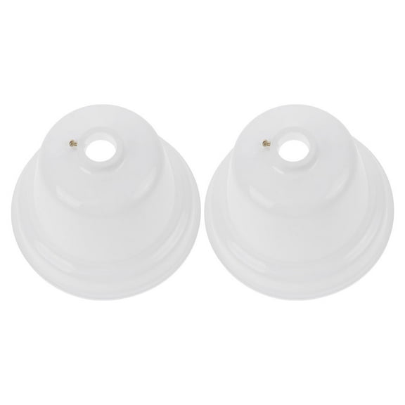 Masteelf 2pcs Universal Ceiling Fan Top Cover Plastic Canopy Cap Ceiling Fan Accessories Fans Bottom Covers Ceiling Fan Protector