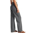 thumbnail image 5 of Hanerdun Womens Suit Pants Baggy Pant Female Casual Bottom Trousers Gray XL, 5 of 5
