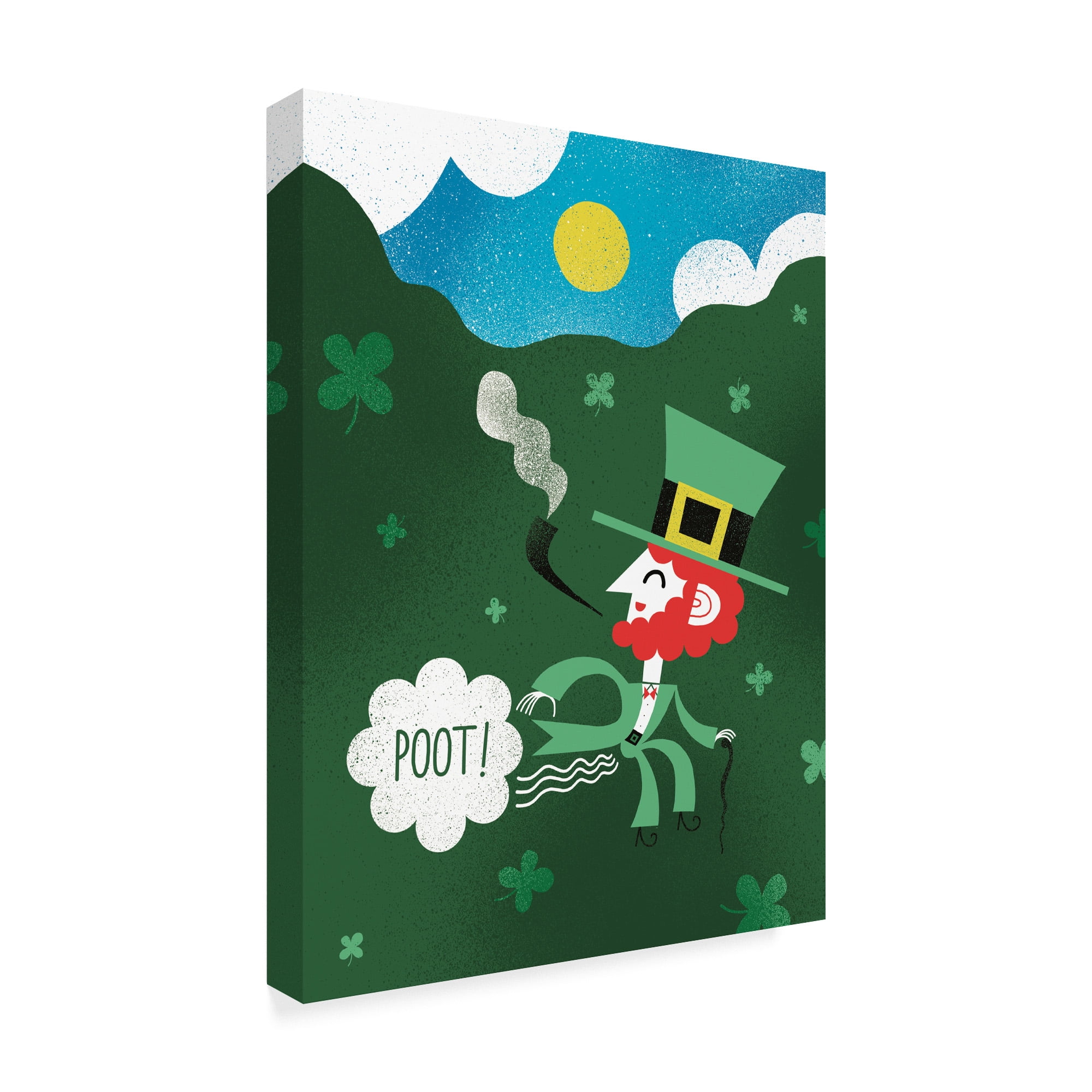Trademark Fine Art 'Leprechaun Fart I' Canvas Art by Michael Mullan
