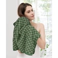 thumbnail image 4 of Toallas de baño Jacquotha Luxury Green a cuadros, 480 g/m², algodón, 4 of 7