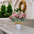 thumbnail image 5 of CuiLiyq Artificial Peony Flower Stems, Faux Silk Mini Ranunculus Bulk Fake Wedding Filler Flowers for DIY Cream Bouquets, Centerpieces, Bridal Shower Decorations and Arrangements (C), 5 of 5