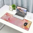 thumbnail image 6 of nygtbtfer  Large Gaming Mouse Pad, Keyboard Wrist Rest Pad &amp; Wrist Support Mousepad Set, Extended Desk Pad Waterproof Desk Mat for Home Office Study Game-Pink Gold Marble 31.5x11.8 in, 6 of 6