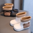 thumbnail image 4 of NOKIO Bottes de Pluie pour Enfants Style Rétro Matériau PVC à Double Couche Semelle Extérieure Texturée Antidérapante Graphiques d'Animaux de Dessin Animé Conception à Enfiler Confortable Unisexe, 4 of 5