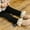 Black, variant on Girls Toddler Baby Lace Ribbed Knit Stretch Leggings Footless Tights Kids Bottom Long Pants Lace Trim Flower Appliqued Black 0-12 Months
