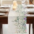 thumbnail image 3 of Table Runners 72 Inches Long Dress Scarves, Eucalyptus Leaves Farmhouse Kitchen Table Runner, Coffee Tablerunners, Sage Green Summer Botanical Weeping 14x72 Inch, 3 of 9