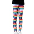 thumbnail image 2 of uublik Girls Athletic Leggings Slim Soft Stretchy Cute Printed Bottom Pants, 2 of 4