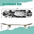thumbnail image 2 of 31'' Complete Skateboard 7 Layer Canadian Maple Double Kick Deck Skateboards Beautiful vintage floral Garden roses hydrangea dog rose Skate Board for Beginner Adult Gifts, 2 of 5