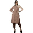 thumbnail image 1 of Moomaya Designer Printed One Shoulder Bell Sleeve Kurti w/ Pants Ethnic Clothing Sets For Women, 1 of 7