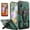 Green, variant on Samsung Galaxy A20 Case, Dual Layers [Combo Holster] And Built-In Kickstand Bundled with [Temerped Glass Screen Protector] Hybird Shockproof (Black)