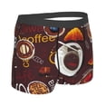 thumbnail image 4 of Uemuo A Cup Of Black Coffee On A Saucer Pattern Men's Boxer Briefs,Trunk Anti-Chafing,Comfortable, Durable, and Stylish Underwear-X-Large, 4 of 9
