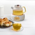 thumbnail image 2 of Tetera, Calentador De Cafetera De Porcelana, Base De Tetera Con Soporte De Corcho, Calentador De Agua Para Té Y Café Cateissary  HA039275-00, 2 of 6