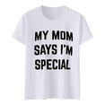 thumbnail image 3 of Mom's Favorite Day Family Humor T Shirt Athletic Wear Tops for Women Women's Plain T Shirt for Women Long Sleeve Compression Shirt Woman Women Summer Women Short Sleeve Tops Long Sleeve Fitted Shirt, 3 of 4