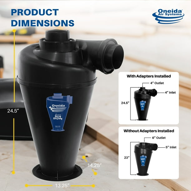 Oneida Air Systems Super Dust Deputy 4/5 DIY Cyclone Separator