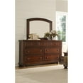 thumbnail image 5 of Baltimore Seven Drawers Dresser Made with Wood in Dark Walnut, 5 of 8