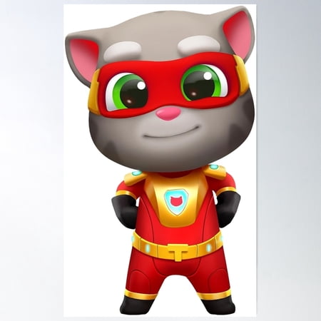 Heroes Cat Poster Wall Art, Modern Wall Decor For Living Room Bedroom, 12x18 UNFRAMED