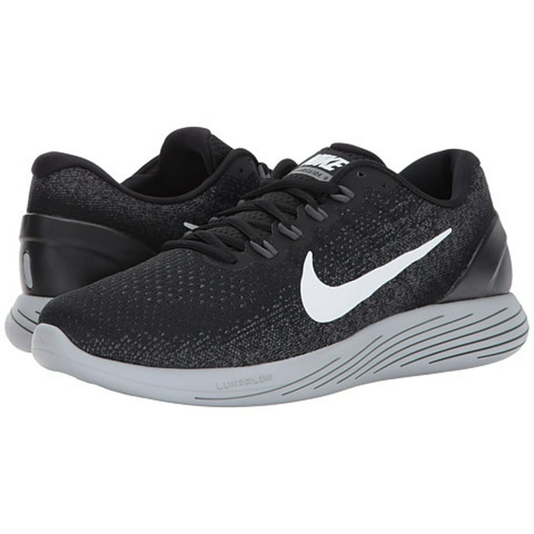 grijnzend Extreem belangrijk envelop Nike LUNARGLIDE 9 Mens Black Athletic Running Shoes - Walmart.com