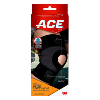 ACE Brand Hinged Knee Brace, Black – One Size Fits Most 