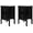 Black, variant on BarefHaven Green Nightstand Set of 2, Small Green Night Stands for Bedroom, Kids Room, Living Room, Wood, 15.75" W x 11.8" D x 23.6" H