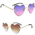 thumbnail image 1 of 2 Pedazos Gafas de terre Lentes de sin Montura Cogradado 400 para Conducción, ejercicio al Púrpura + rojizo BLESIY Gafas de sol para mujer, 1 of 8