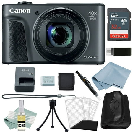 Canon PowerShot SX730 HS Digital Camera Black + Basic