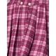 thumbnail image 5 of Falda de cuadros vintage Inspire Chic para mujer, falda corta plisada de línea A con doble botonadura, L Rosa Blanco, 5 of 6