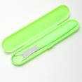 thumbnail image 3 of Tongue Scraper Cleaner 100% BPA Free Tongue Scrapers with Soft Handle for Adults, Kids, Healthy Oral Care, Easy to Use, Help Fight Bad Breath,with A Portable Travel Case-Green, 3 of 9