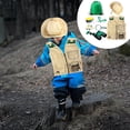 thumbnail image 3 of Kit de aventura libre duradero, chaleco de carga y sombrero Caja de observación Ropa para jugar Silbato Juguetes para Hugo Juguetes Explorer, 3 of 9