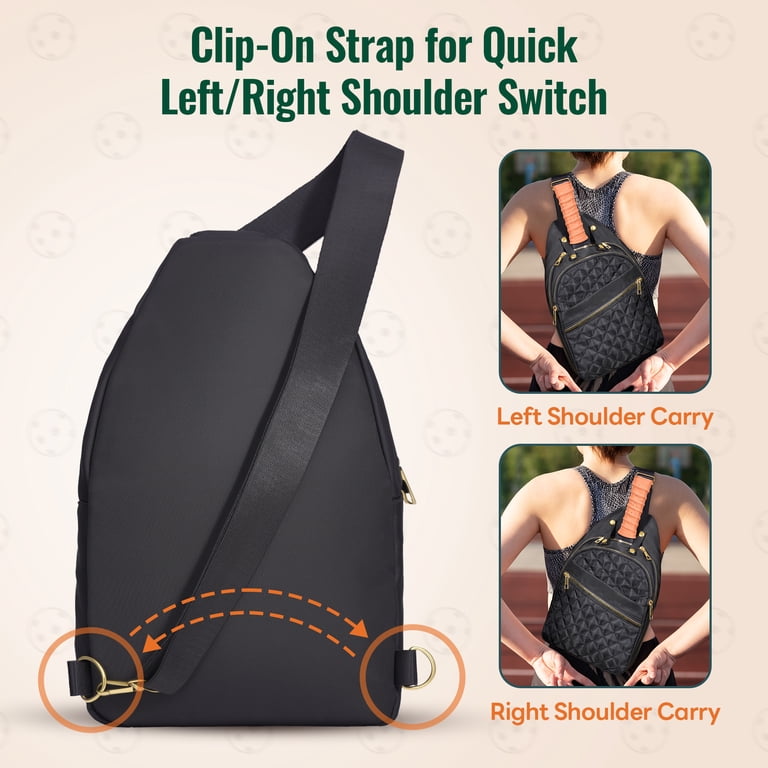 NiHome Sling Bag for Pickleball Men & Women, Water-Repellent  display picture 1