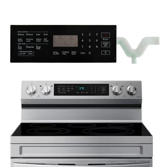 DG34-00030A Switch Membrane Replacement Model, Touchpad Overlay, Compatible with Samsung Stove Oven,for,PD00040719,4010969,AP5967636,PS11720662,EAP11720662