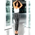 thumbnail image 4 of Set De 2 Leggings Elegantes Jegging Mujer a Cuadros Stretch Looks Formal y Casual Mayón Mallones, 4 of 5