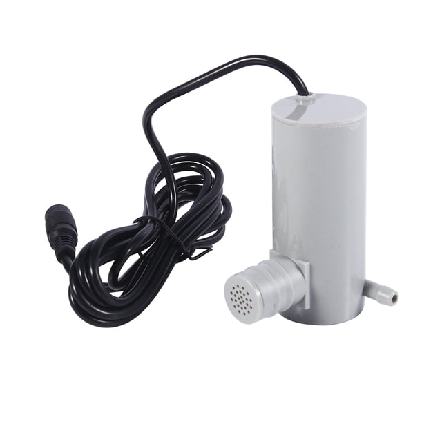 Bomba de estanque impermeable de 12 V CC para fuentes de agua y riego, profundidad máxima de 9 m, caudal de 500 l/h