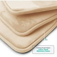 thumbnail image 2 of 3-Piece Non-Slip Bathroom Rug Set – Ultra-Absorbent Coral Fleece Mats for Toilet, Vanity & Wet Floors, Machine-Washable Anti-Skid Bath Mats&nbsp;, 2 of 6