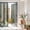 Green, variant on Privacy Window Film, Blue Brown Static Cling Stained Glass Window Film, UV Sun Blocking Stickers, Non-Adhesive Laser Windows Tint 29.5"x78.7" Farmhouse Wood Grain Vintage Vertical Striped