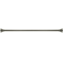 Kingston Brass Satin Nickel Adjustable Tension Shower Rod with Decorative Flange, 72-Inch
