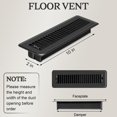 thumbnail image 2 of Cubiertas metálicas para ventilación Floor Vents Gmurnai, 2 x 10 pulgadas, 12 unidades, 2 of 7