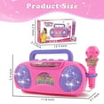 thumbnail image 3 of JUGAAD LIFE Microphone Toys for Kids Girls, Portable Karaoke Machine Microphone for Singing, Birthday Gifts for 3 4 5 6 7 Year Old Boys Girls Toddler, 3 of 6