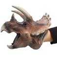 thumbnail image 1 of Marioneta de mano Triceratops Dino grande y suave – Gemini&Genius, 1 of 9