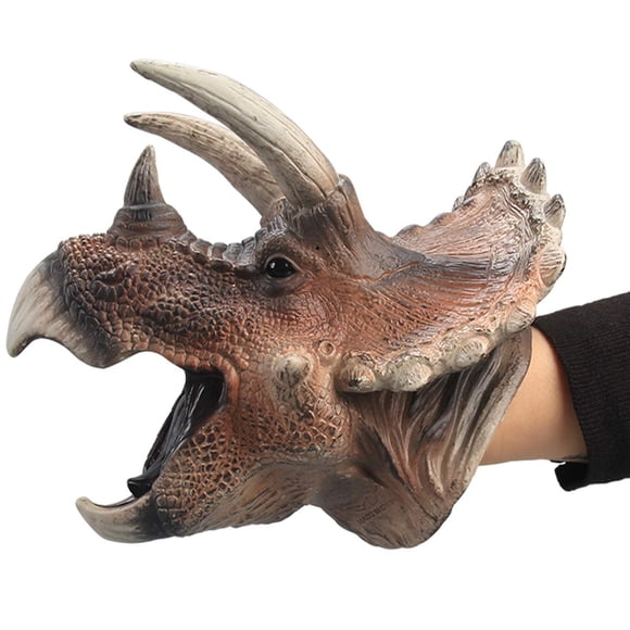 Marioneta de mano Triceratops Dino grande y suave – Gemini&Genius