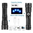 thumbnail image 2 of (LK-LTD)--LED Flashlight Zoom USB Rechargeable Super Bright Torch Camping Lamp Work Light.--(5trl;hg), 2 of 10