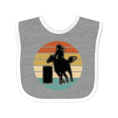 

Inktastic Rodeo Barrel Racing Cowgirl Gift Baby Girl Bib