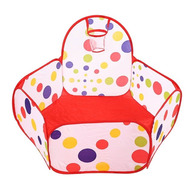 Tienda de campaña portátil con diseño de dibujos animados para niños, con forma de pelota para bebés, para exteriores (cesta de 120 cm)