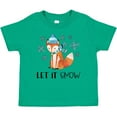 thumbnail image 3 of Inktastic Let it Snow Cute Orange Fox in Hat and Scarf Boys or Girls Baby T-Shirt, 3 of 5