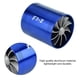 thumbnail image 4 of Turbocompresseur d'admission d'air en aluminium pour voiture, double ventilateur, turbocompresseur, économiseur de carburant, bleu, 4 of 4
