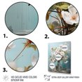 thumbnail image 3 of Designart "Apple Blossom Monochromatic gracefulness XIX" Floral Floater Framed Canvas Art Print, 3 of 7