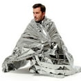 thumbnail image 7 of Emergency Blanket, Space Blanket Survival Rescue Reflective， foil kit Outdoors Hiking Camping Blanket Perfect for Outdoors, Hiking, Camping Survival, 7 of 7
