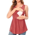 thumbnail image 4 of Bearsland Female Sleeveless Maternity Tank Tops Breastfeeding Nursing Clothes, 4 of 7